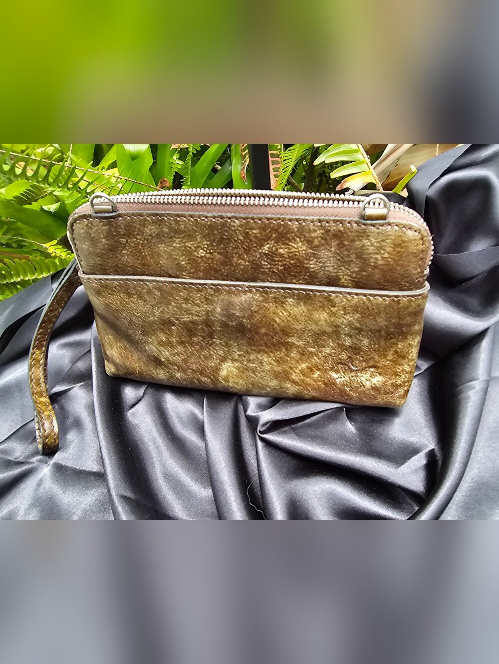 Patricia Nash Melissana Tooled Turquoise Clutch Pouch - Picture 2 of 4